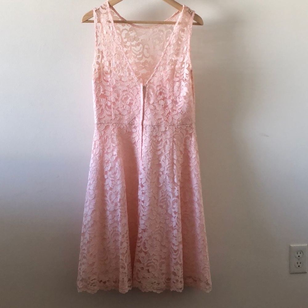 Pink Fit & Flare with Lace - Picture 4 of 4